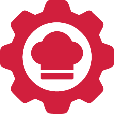 Icon highlighting CalcMenu’s efficient operations with inventory-linked recipes and auto-reordering.